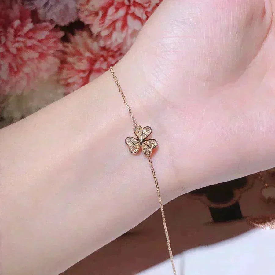 [Psychic Jewelrys]FRIVOLE GOLD FLOWER DIAMOND BRACELET