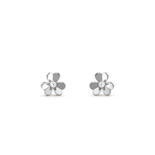 [Psychic Jewelrys]FRIVOLE MINI SILVER FLOWER EARRINGS