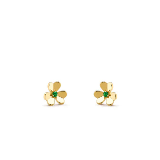 [Psychic Jewelrys]FRIVOLE  FLOWER MALACHITE EARRINGS