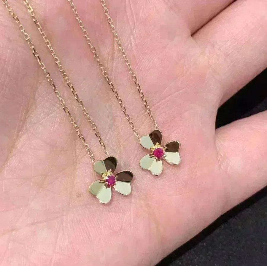 [Psychic Jewelrys]FRIVOLE GOLD FLOWER NECKLACE