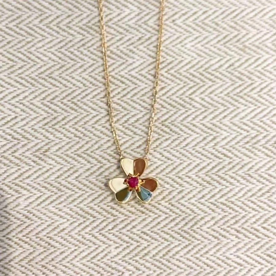 [Psychic Jewelrys]FRIVOLE GOLD FLOWER NECKLACE