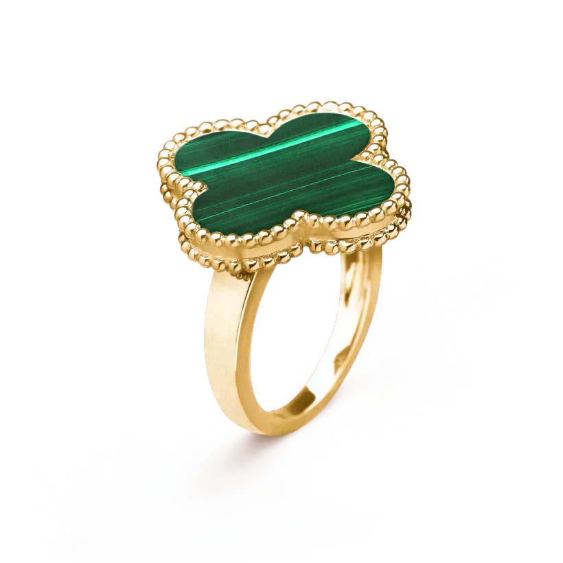 [Psychic Jewelrys]CLOVER MALACHITE RING