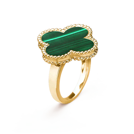 [Psychic Jewelrys]CLOVER MALACHITE RING