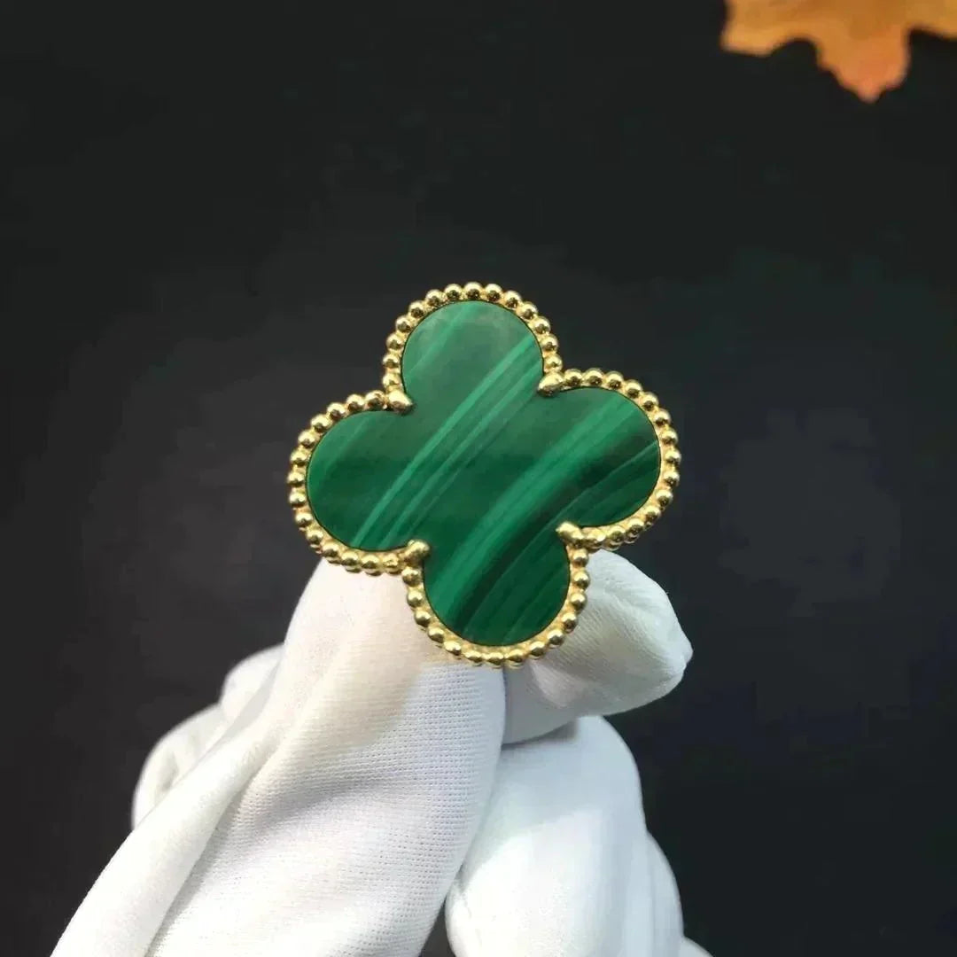 [Psychic Jewelrys]CLOVER MALACHITE RING