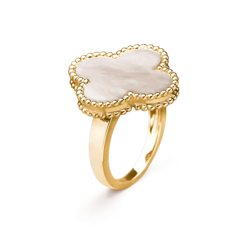 [Psychic Jewelrys]CLOVER WHITE MOP RING