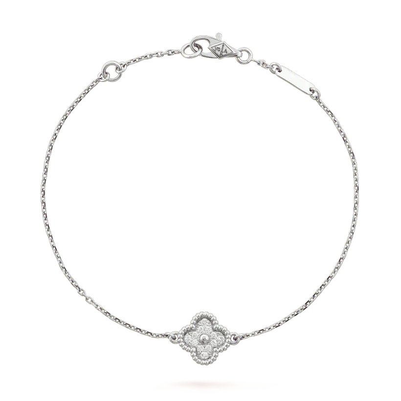 [Psychic Jewelrys]CLOVER  SINGLE FLOWER BRACELET SILVER