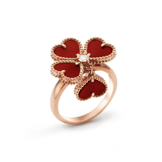 [Psychic Jewelrys]SWEET CLOVER CARNELIAN RING