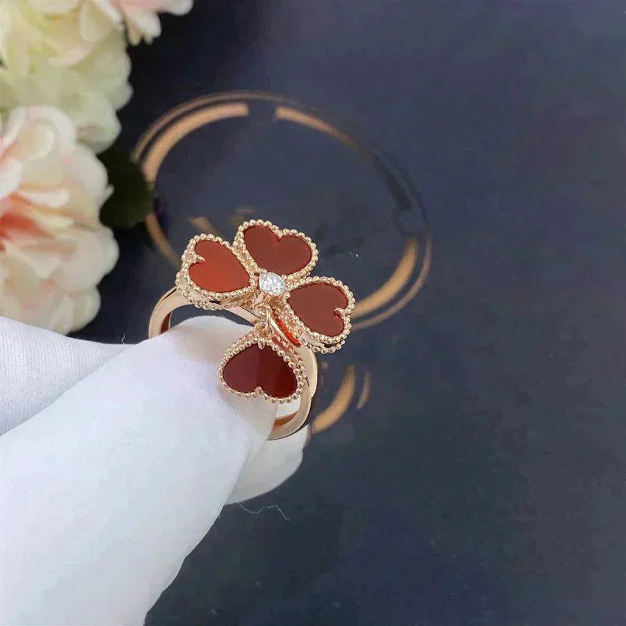 [Psychic Jewelrys]SWEET CLOVER CARNELIAN RING