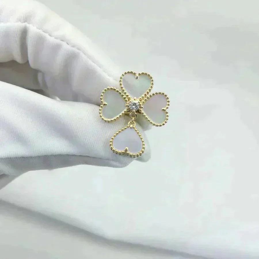 [Psychic Jewelrys]SWEET CLOVER WHITE MOP RING