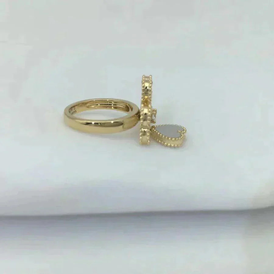 [Psychic Jewelrys]SWEET CLOVER WHITE MOP RING