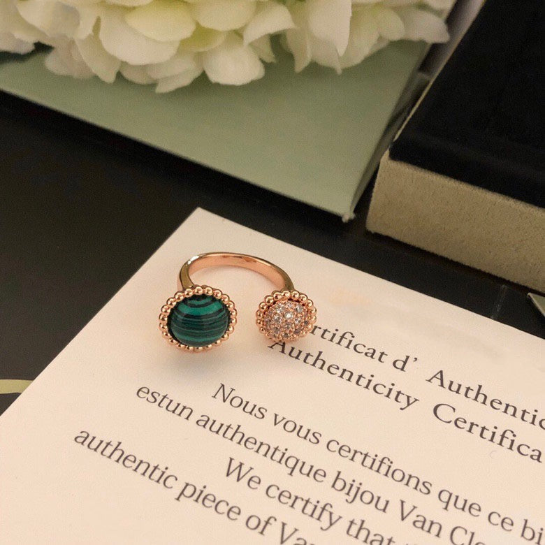 [Psychic Jewelrys]PERLEE COULEURS DIAMOND ROSE GOLD BETWEEN THE FINGER RING