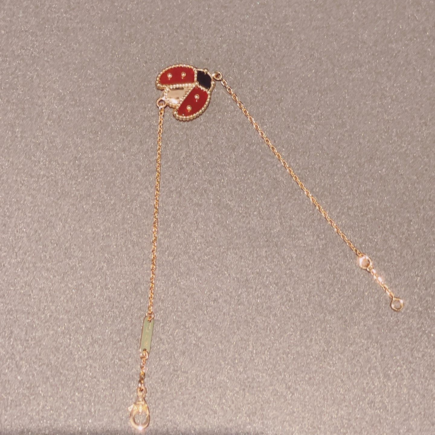 [Psychic Jewelrys]LUCKY SPRING 1 MOTIF PINK GOLD BRACELET