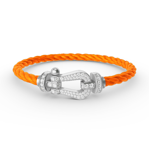 [Psychic Jewelrys]FORCE LARGE HORSESHOE FULL DIAMOND BRACELET SILVER