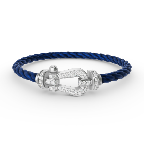 [Psychic Jewelrys]FORCE LARGE HORSESHOE FULL DIAMOND BRACELET SILVER