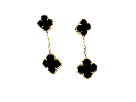 [Psychic Jewelrys]CLOVER 2 MOTIFS  EARRINGS (MULTIPLE CHOICESC