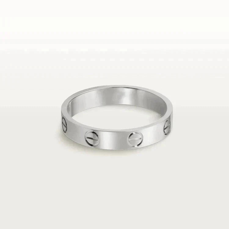[Psychic Jewelrys]LOVE RING 4MM 1 DIAMOND SILVER