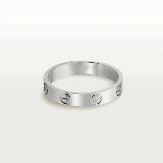 [Psychic Jewelrys]LOVE RING 4MM 1 DIAMOND SILVER
