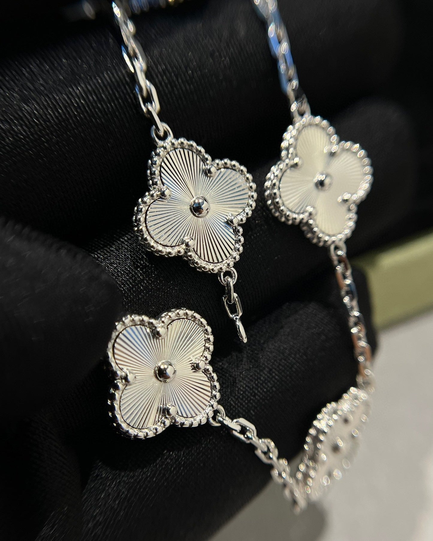 [Psychic Jewelrys]CLOVER SILVER 5 MOTIFS BRACELET