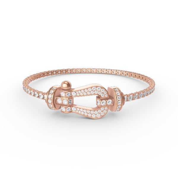 [Psychic Jewelrys]FORCE  LARGE HORSESHOE FULL DIAMOND TENNIS BRACELET