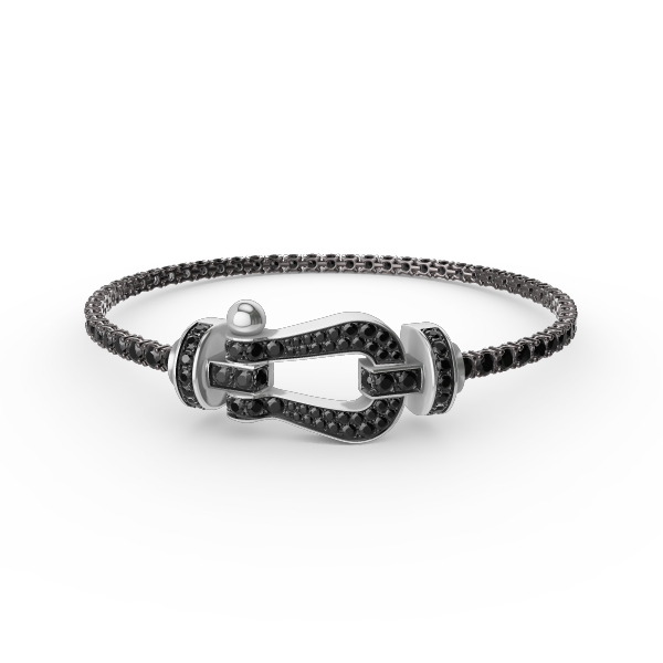 [Psychic Jewelrys]FORCE  LARGE HORSESHOE FULL DIAMOND TENNIS BRACELET